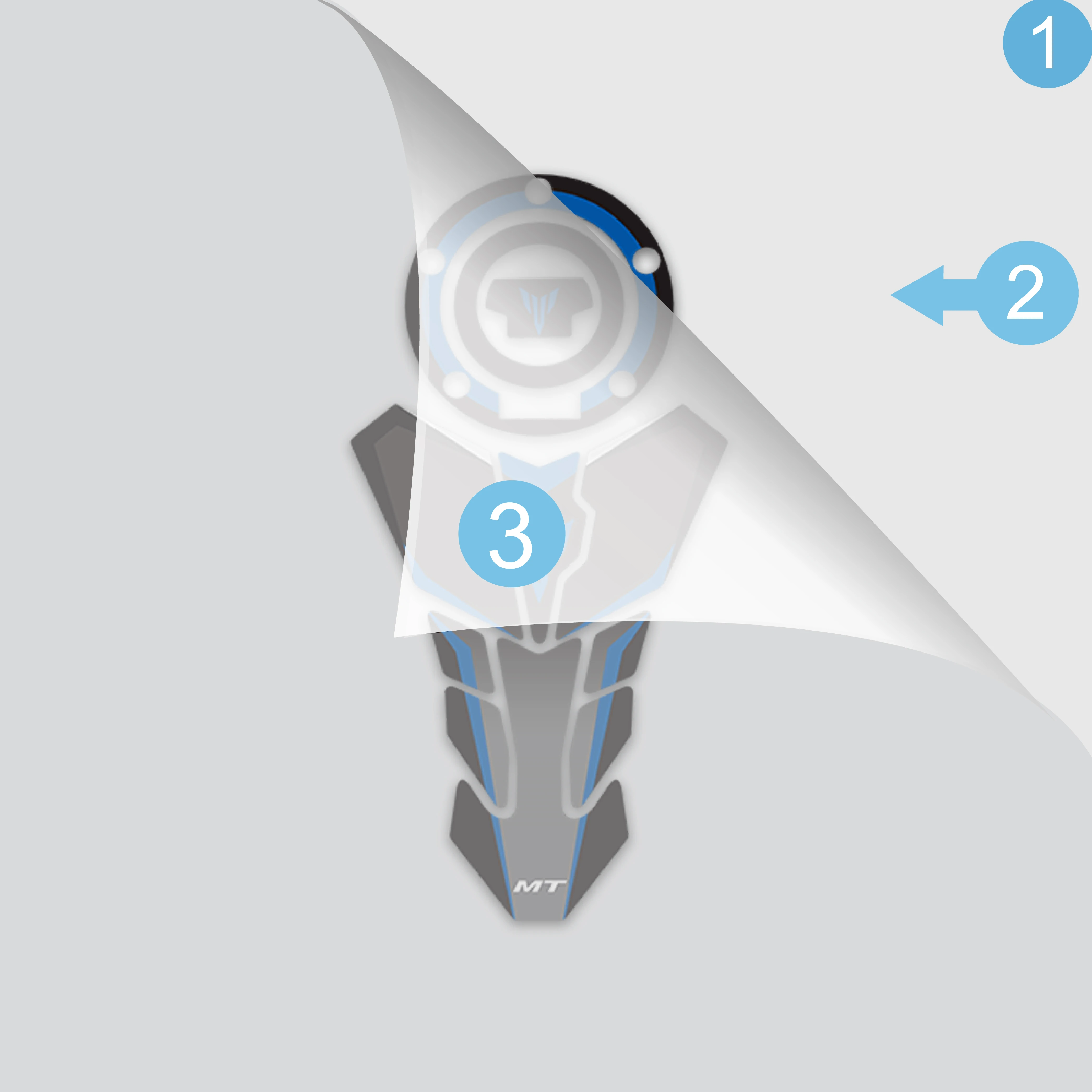 Наклейка на крышку топливного бака мотоцикла Защитная наклейка для YAMAHA MT09 MT07