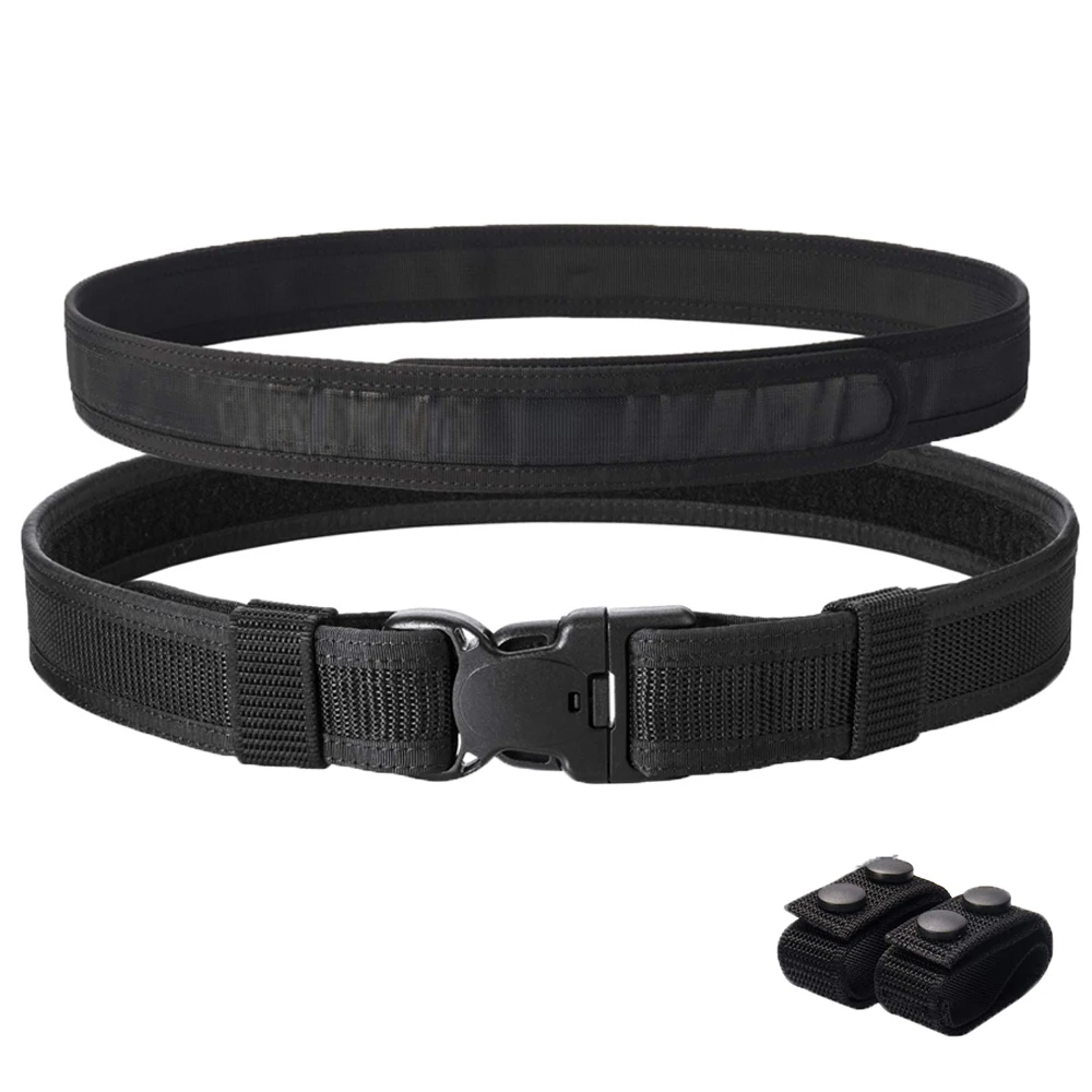 Ремень тактический Мужской армейский пояс с быстросъемным ремнем двухслойный