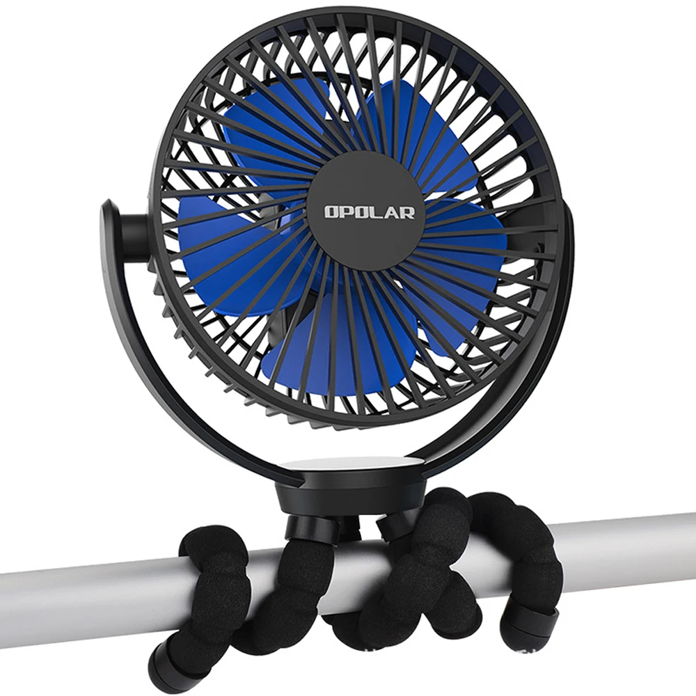 5000 мА · ч перезаряжаемый вентилятор на батарейках с гибким штативом вращающийся