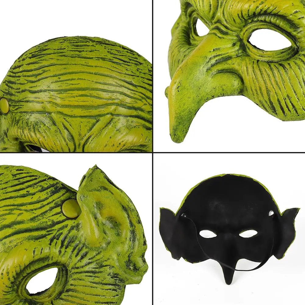 Пена Ведьма Маска для хеллоуина и карнавала фестиваль вечерние маска зеленый