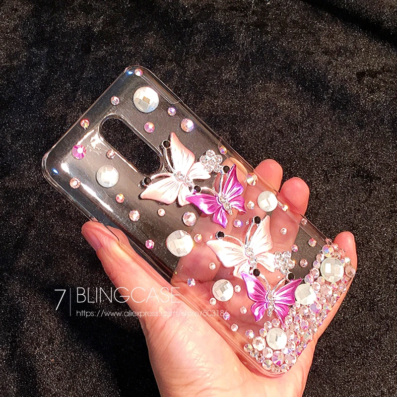 Бабочки со стразами Стразы чехол Обложка для мобильного телефона Oneplus 6 3 3t 5 7 лет