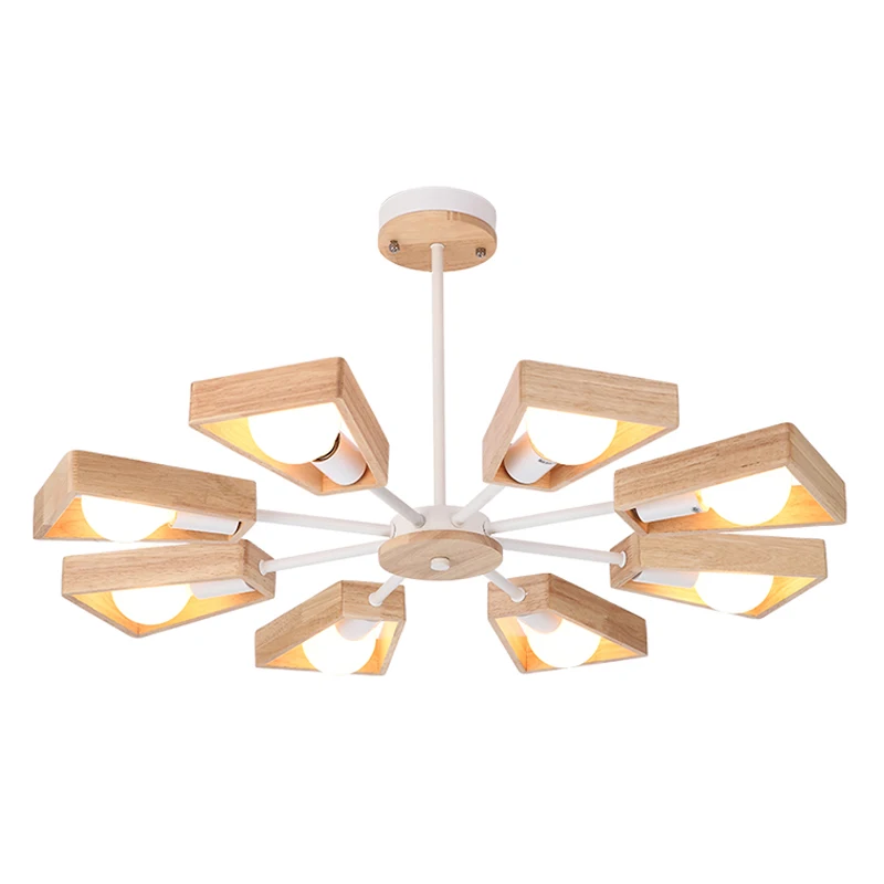 BOTIMI Lustre деревянная люстра Lustres para sala de jantar E27 светодиодный регулируемый подвесной светильник деревянная столовая осветительная арматура