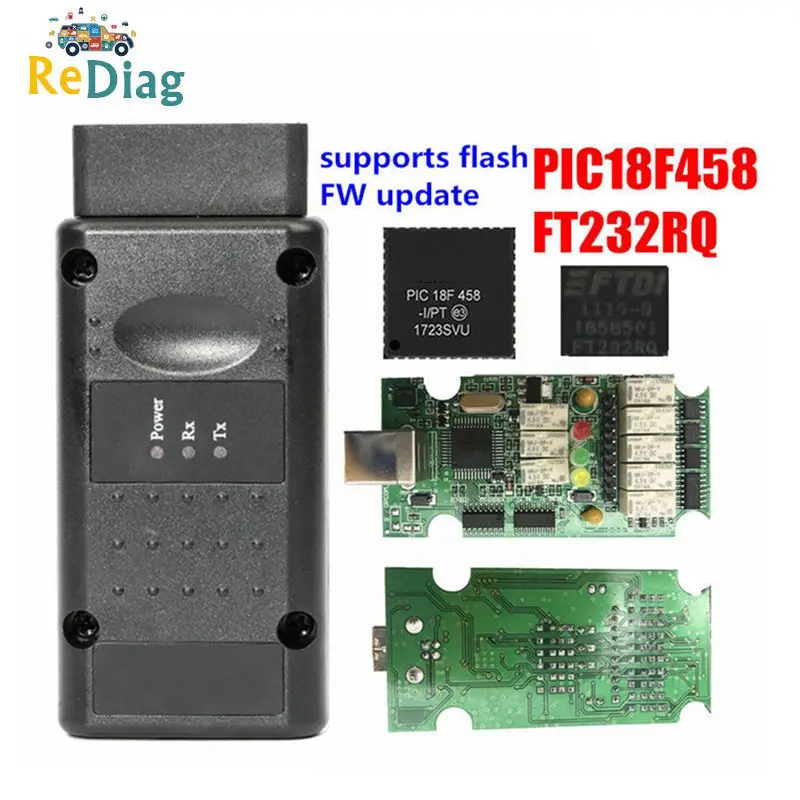 OpcomV1.95 2014 в PIC18F458 FTDI для Opel OBD2 сканер flash прошивка обновление op com OBD автомобильный