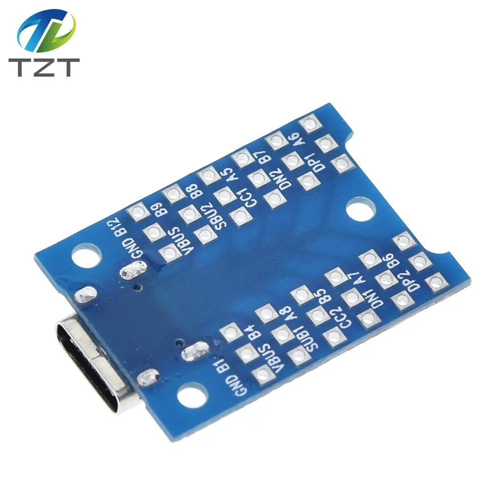 TZT Новый usb-интерфейс usb type-c тестовая зарядная плата сделай сам для ardunio |
