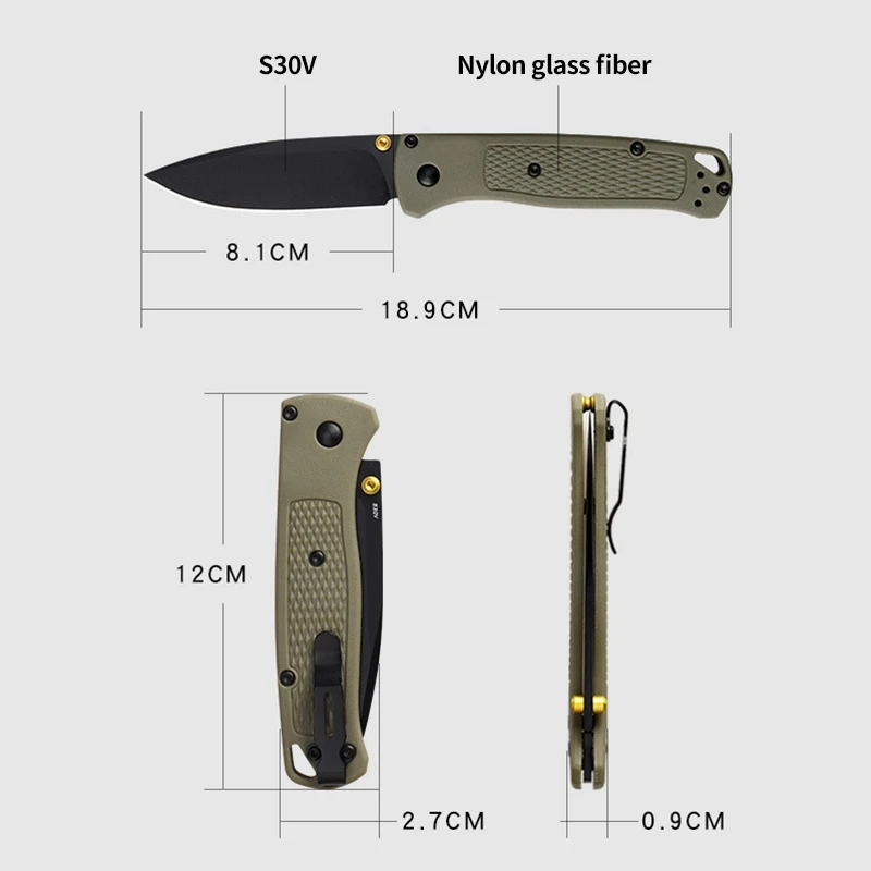535 складные ножи с алюминиевой ручкой Mark S30V Лезвие Карманные для выживания