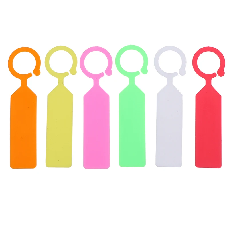 50 шт пластиковые растения бирки питомник сад кольцевая этикетка - Цена: 295,96 руб. / набор