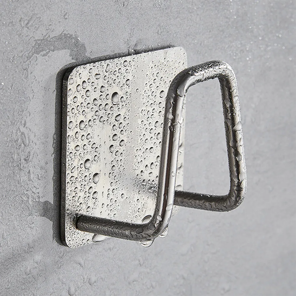 

3PCS Stainless Steel Sponge Holder Kitchen Punch-free Adhesive Waterproof Drain Rack Shelf For Steel Ball Rag
