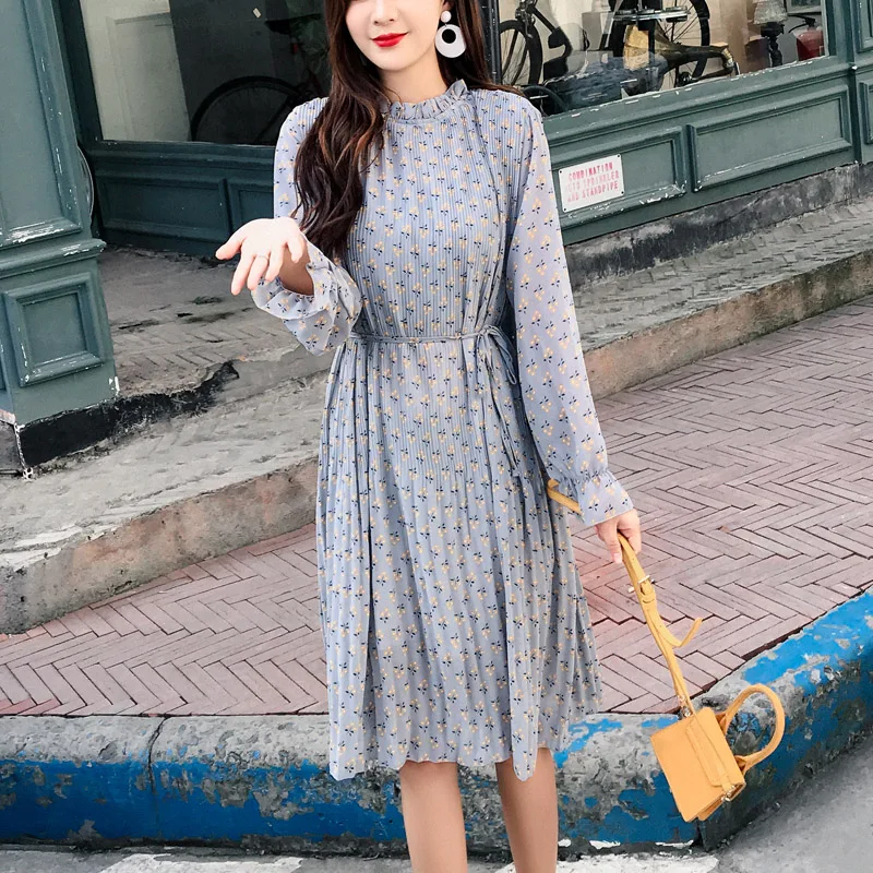 Женское элегантное шифоновое платье с цветочным принтом одежда больших размеров