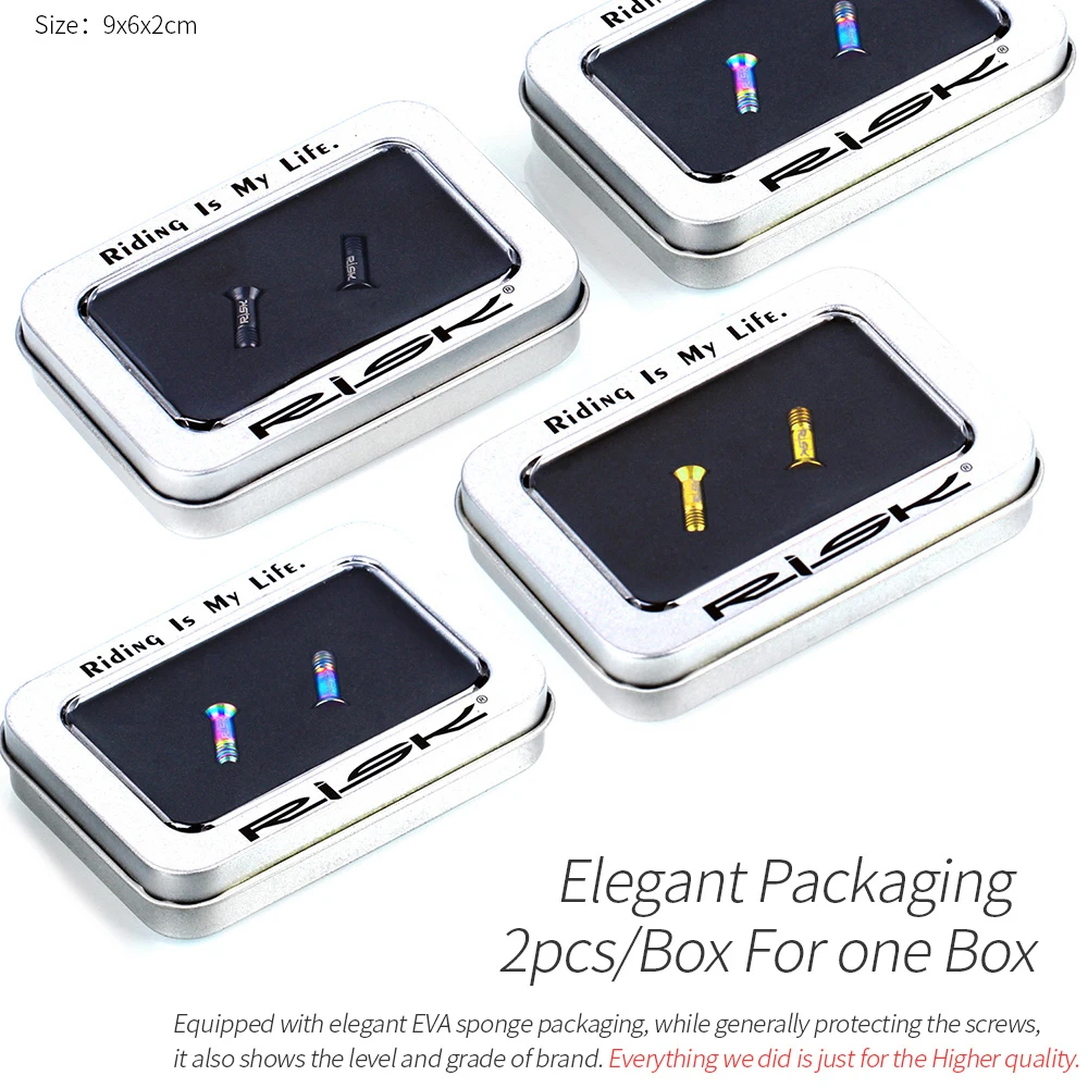 Опасности 2 шт./кор. шоссейный велосипед горный M5 * 14 мм сменный задний