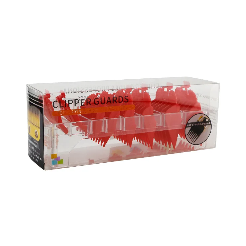 

8pcs Universal Hair Clipper Limit Comb Cutting Guide Combs Attachment Barber Clipper With Box 1.5/3/4.5/6/10/13/19/25mm Y0511