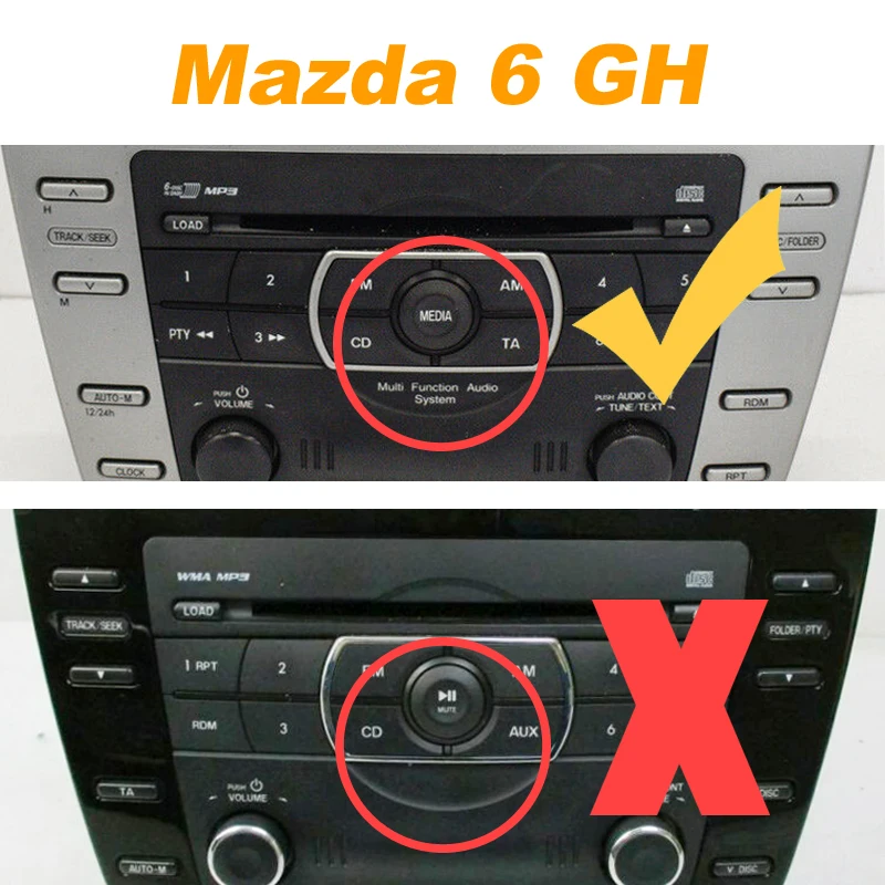 Moonet автомобильный аудио MP3 AUX USB адаптер 3,5 мм AUX Интерфейс cd-чейнджер для Mazda 3 5 6 323 CX7 MPV RX8 QX023