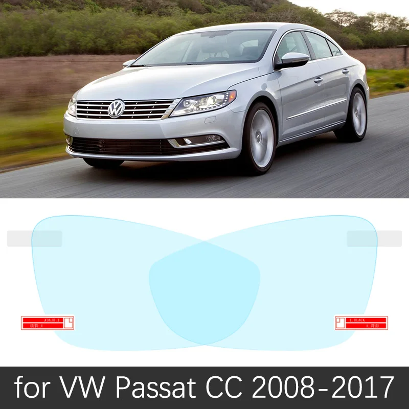Passat CC 2008-2017 Для Volkswagen VW Passat B5 B5.5 B6 B7 B8 CC 1997~ полное покрытие зеркало заднего вида противотуманные непромокаемые противотуманные пленки аксессуары - Color Name: Passat CC 2008-2017