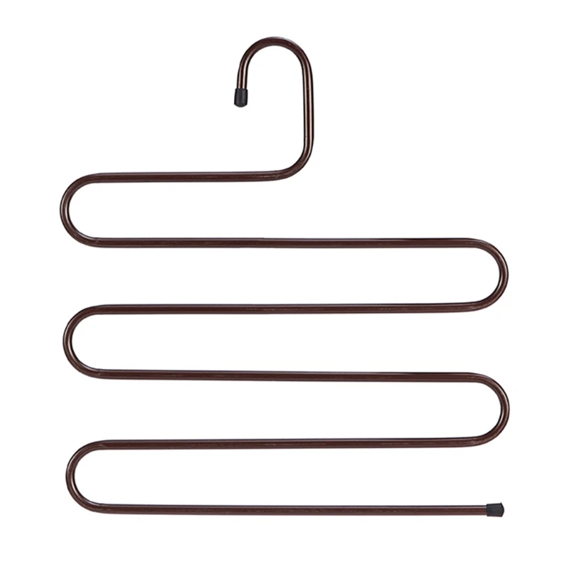 

Pants Hanger Multi-Layer S-Style Jeans Trouser Organizer Closet Rack Space Saver HX5B
