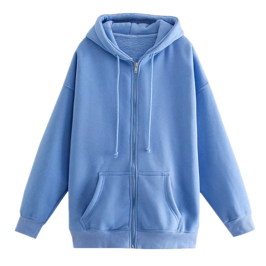 

Пуловеры в стиле Ins от Dave & Di, модные винтажные зимние толстовки в стиле блогера, женская свободная флисовая толстовка на молнии в стиле оверс...