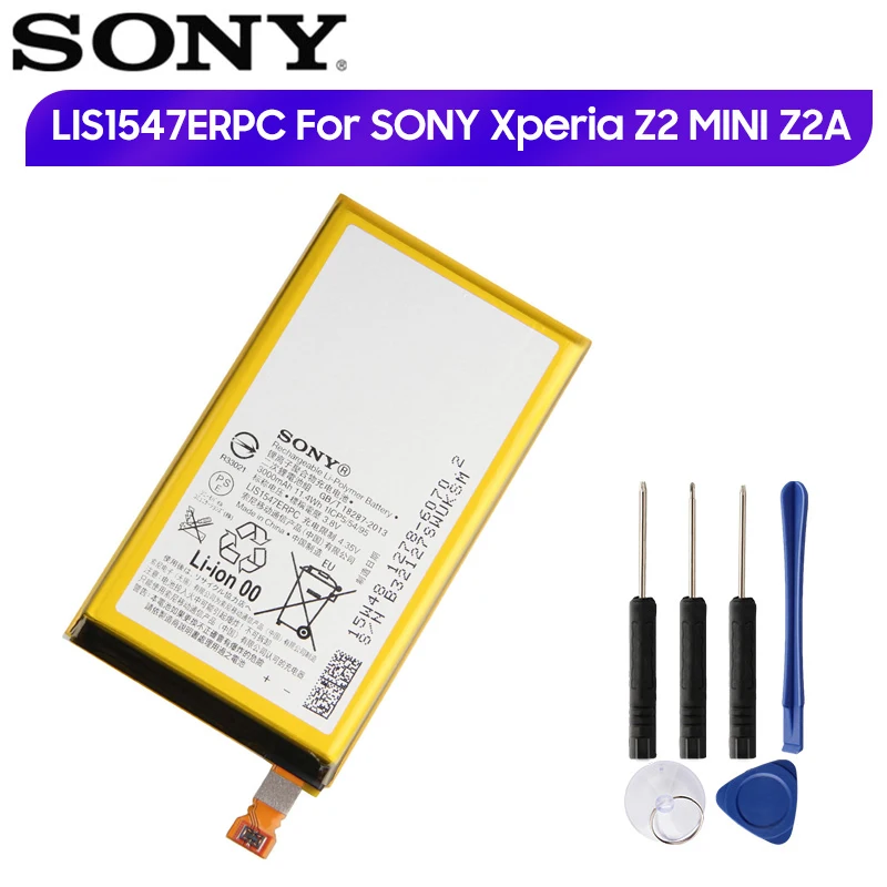 Оригинальный запасной аккумулятор LIS1547ERPC для Sony Xperia Z2 MINI D6563 Compact ZL2 SOL25 Z2A Z2MINI