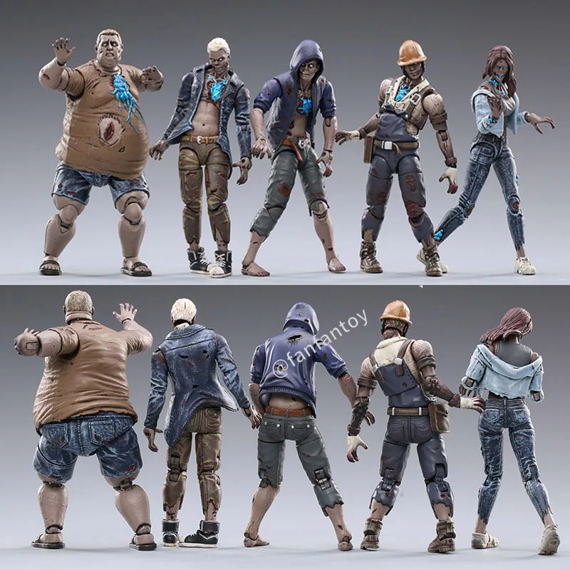 JOYTOY 5 стилей Ходячие мертвецы фигурки 1/18 Фигурки игрушки набор моделей Зомби