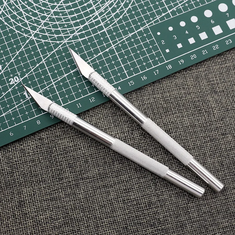 

Metal Scalpel Knife Blades #11 Non-slip Cutter Engraving Craft Knives Blades for Mobile Phone Laptop PCB Repair Hand Tools