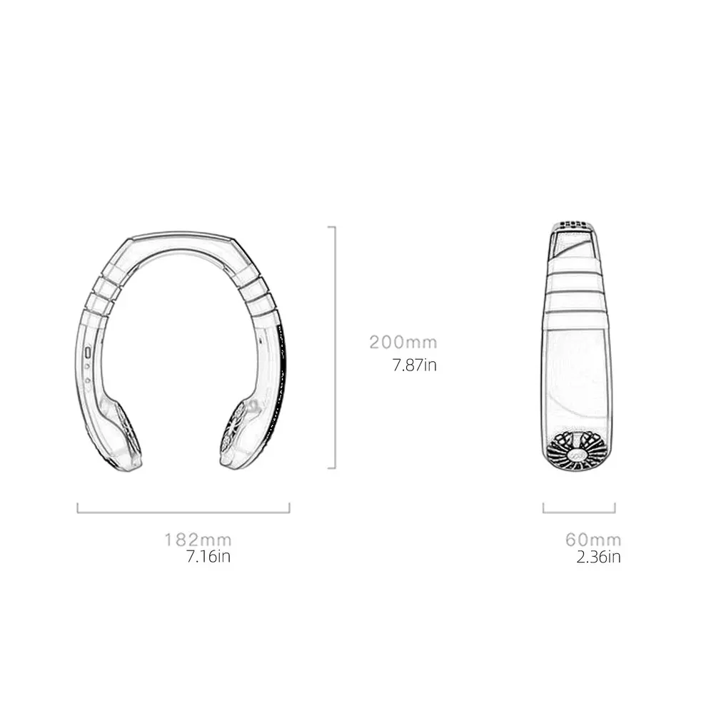 

Hanging neck fan USB charging lazy portable outdoor sports cooling fan mini air cooler fan Refrigeration fan