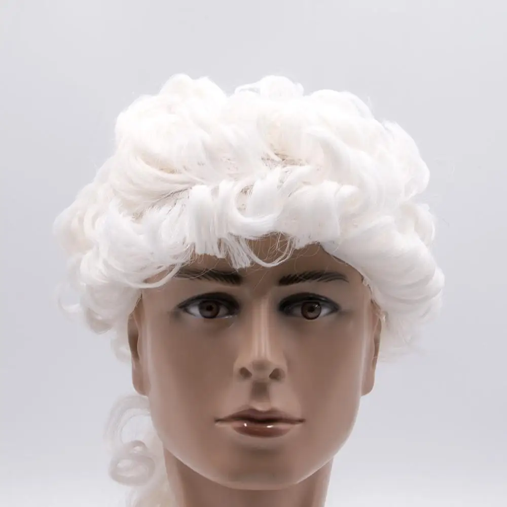 Высококачественные мягкие короткие вьющиеся волосы для взрослых мужские