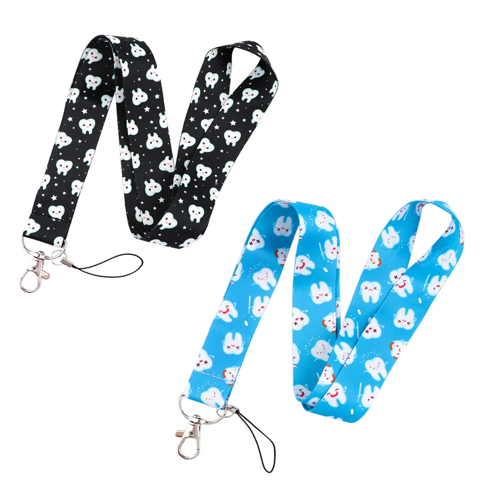 

YL883 Dentist Doctors Lanyard Car Keychain Personalise Office ID Card Pass Gym Mobile Phone Key Ring Badge Holder Accessories