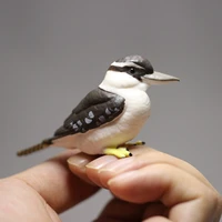 8cm bird model standing kingfisher action figure doll toy for kids toddlers home decor collection