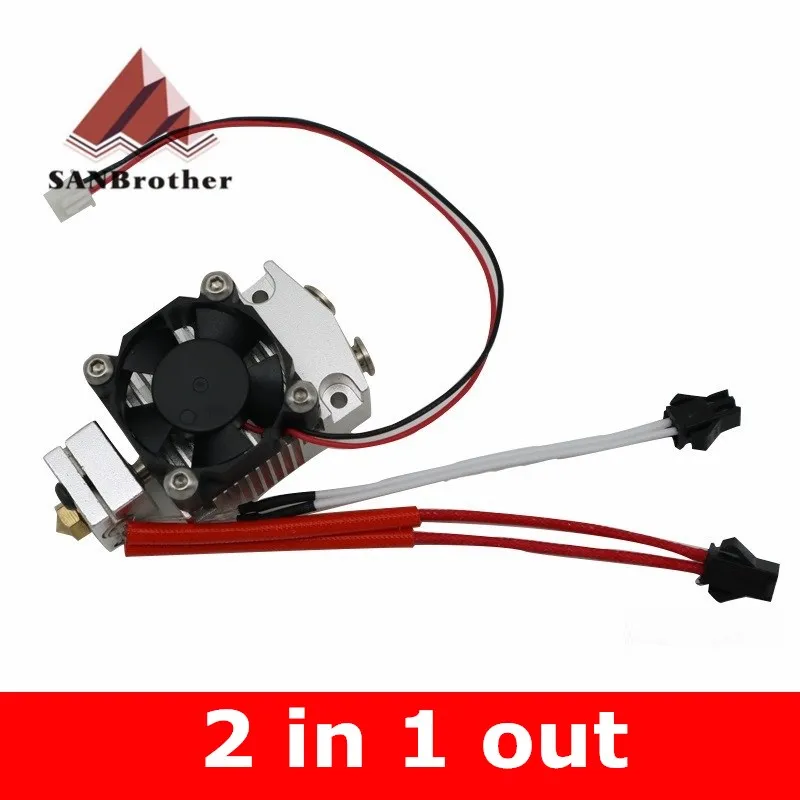 Экструдер Cyclops и Chimera 2 в 1 на цвета Hotend Bowden с титановым/бульдоговым Экструдером для