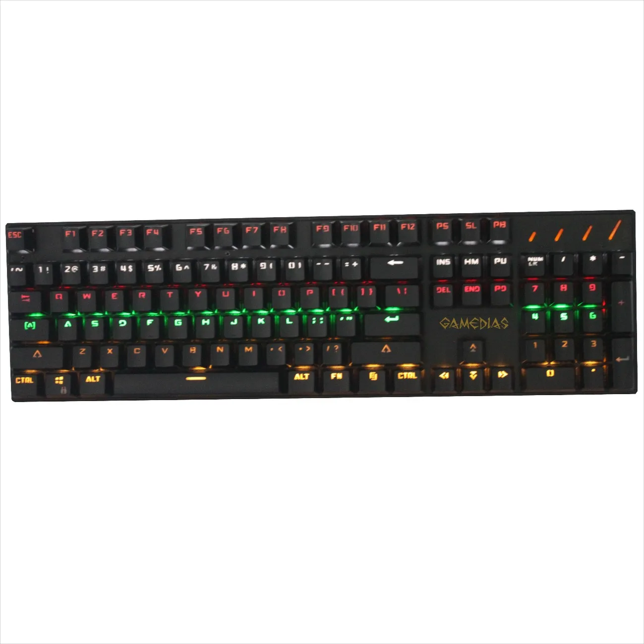 Механическая цветная RGB компактная игровая клавиатура K10 с 104 клавишами + мышь