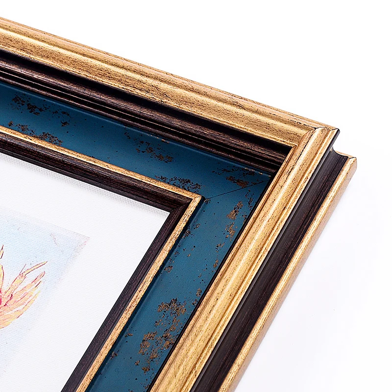 6/7/10 Inch Vintage Photo Frame Ornaments Nightstand Desk Decoration Bronzing Antique Picture Frames American Rustic Home Decor | Дом и сад