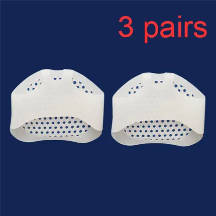 white-3pairs Leyou Силиконовые Мягкие стельки для передней части стопы обувь на высоком каблуке гелевые стельки дышащая забота о здоровье ног Подушка для ног - Цвет: white-3pairs