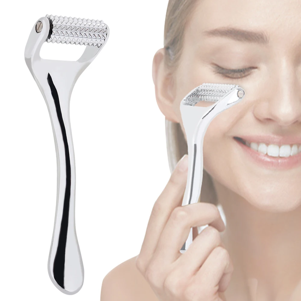 

Derma Roller Alloy Zinc Facial Skin Care Manual Massager Tools Wrinkle Remover Microneedle Roller for Skin and Body Treatment
