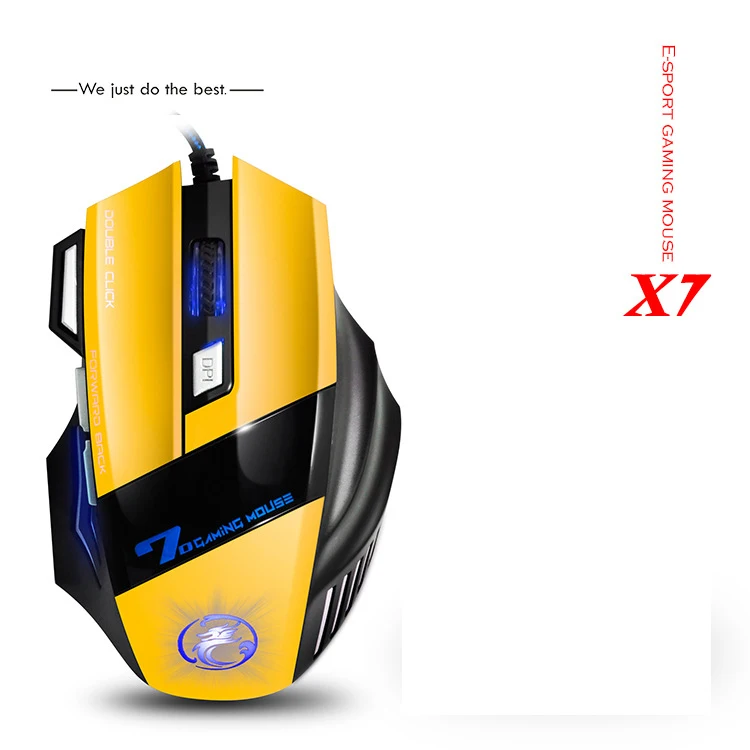 Новинка проводная оптическая компьютерная игровая мышь X7 с двойным нажатием 7