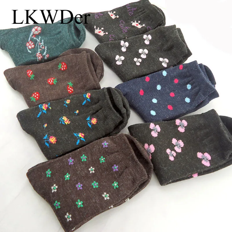 Носки женские зимние мягкие теплые шерстяные 10 пар | Женская одежда