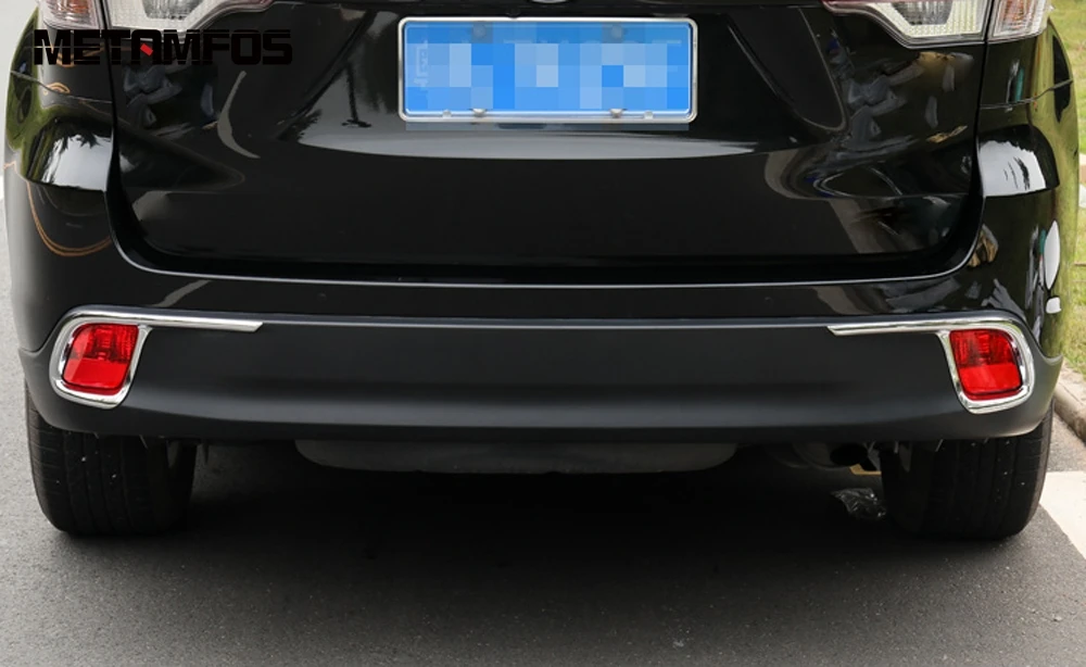 Для Toyota Highlander 2015-2018 2019 хромированный задний противотуманный светильник крышка