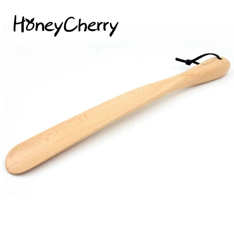 Европейский Shoehorn Удобная вытягивающая обувь настоящая обувь для обуви насосная деревянная ручка 38 см