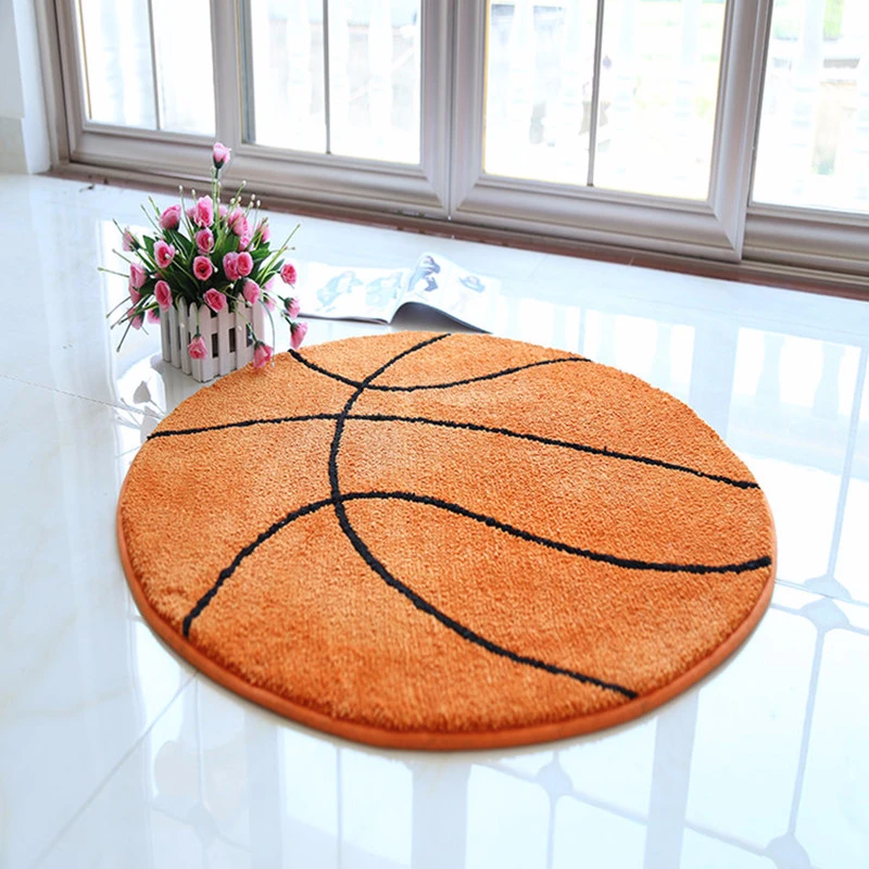Баскетбольный круглый коврик бейсбол для гостиной детей мальчиков спальни