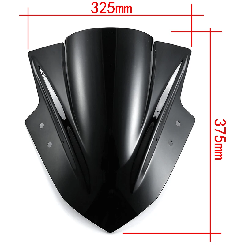 Лобовое стекло мотоцикла с двойным пузырьком для Kawasaki Ninja 300 EX300 2013 2014 2015 2016 2017