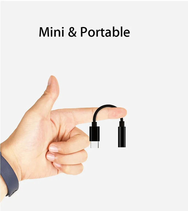Адаптер для наушников с разъемом Usb Type C на 3 5 мм аудиоадаптер Aux Mi 9 8 se lite Black Shark 2 Helo