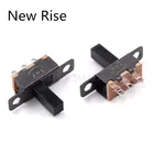 10 шт., переключатель SS12F15 SS12F15VG8, 3-контактный переключатель 1P2T с ручкой высотой 8 мм