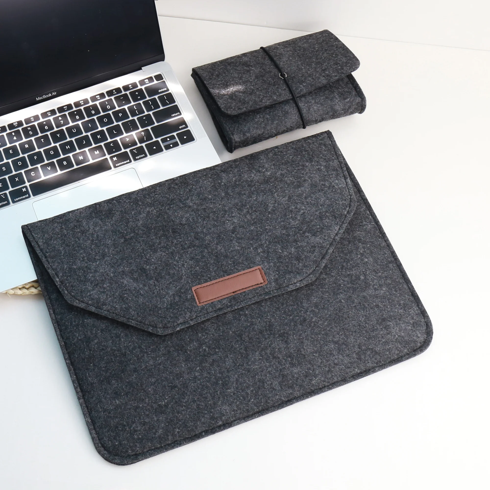 

Wool Felt Laptop bag Sleeve 11 12 13.3 14 15 Notebook Pouch Carrying Cover Macbook Air Pro 13 Accessories Shockproof Men Women