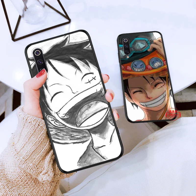 Японский аниме коллаж Один Кусок Луффи силиконовый чехол для Xiaomi 6 8 9 SE A1 A2 A3 Lite F1 Mix