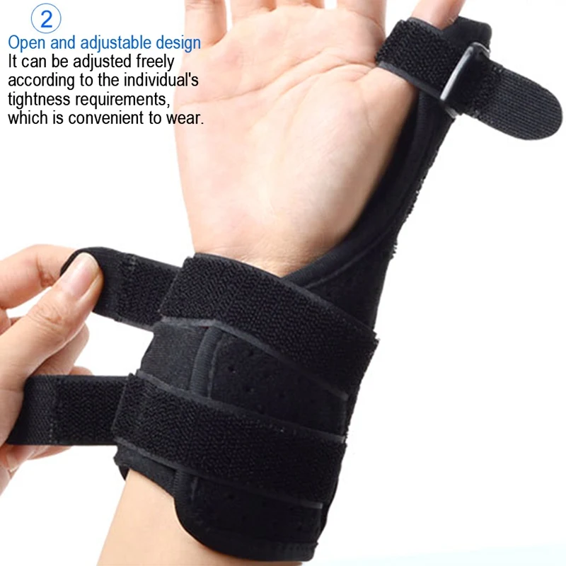 

Fracture Injury Fixation Protector Thumb Support Belt Detachable Splint Adjustable Protector