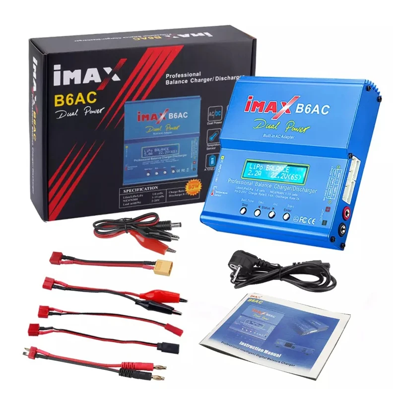 

LiPo Battery Balance Charger IMAX B6 AC Charger 80W 15V 6A Lipo Battery Balance Charger Nimh Nicd Battery Balance Charger