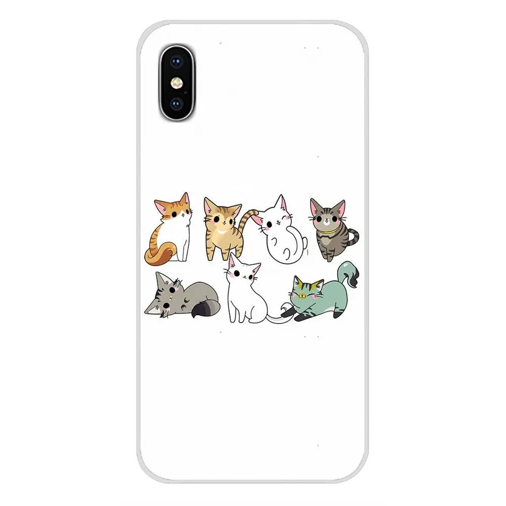 Для Apple IPhone X XR XS MAX 4 4s 5 5S 5C SE 6 S 7 8 Plus ipod touch мягкий прозрачный чехол с милым