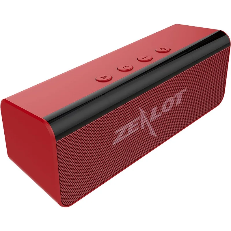 Zealot S31 бумбокс портативный Bluetooth динамик 3D HIFI стерео беспроводной динамик поддержка TF карты, usb ручка привода - Цвет: Red