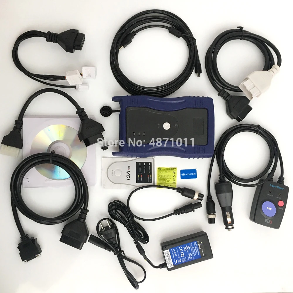 Gds Vci диагностический интерфейс OBD2 инструмент сканирования для hyundai Kia(с триггерным модулем функция записи полета опционально