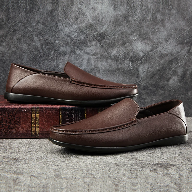 

Zapatos Hombre Casual Cuero Casual Leather Man Shoe Men's Shoes Mens Loafers Men Fashion Sapato Masculino For Flat