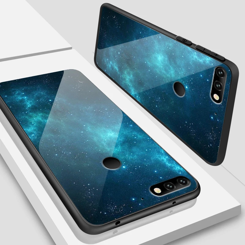 W190 Чехол для телефона для Huawei Honor 6X 7A 7C 9Lite 7X 8A 8X ТПУ закаленное Стекло крышка Y6 Y9 Y7 премьер-профессионал Magic2 модная сумочка - Цвет: W190