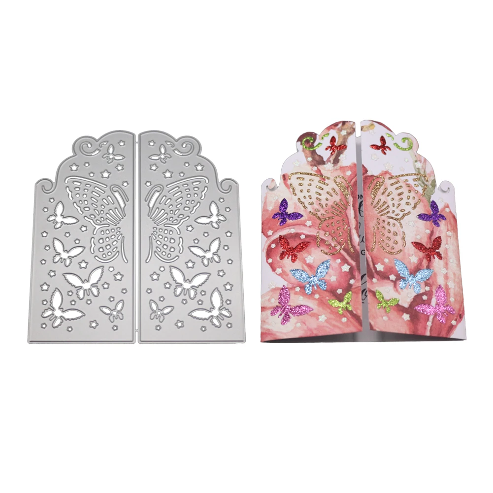 Металлические Стальные режущие штампы с бабочкой для скрапбукинга тиснения