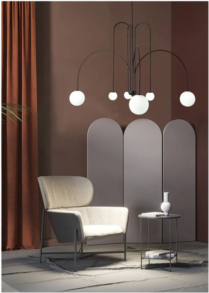 

European simple lamp for living room dining room creative decorative lamp study coffee shop clothing shop Art Chandelier