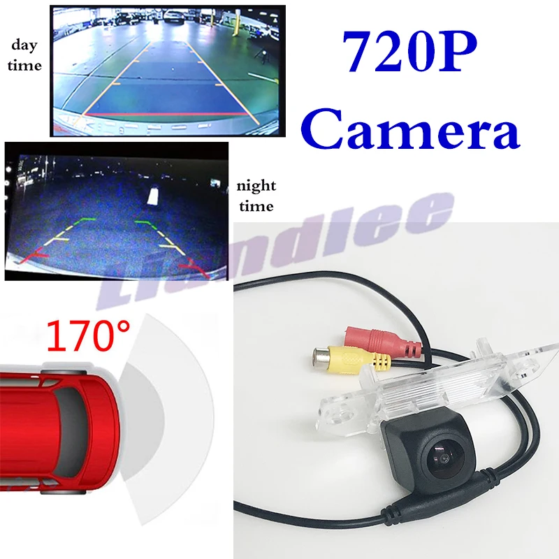 

Автомобильная камера заднего вида с большим ПЗС ночным видением, резервная камера заднего вида 720 RCA, водонепроницаемая камера для Ford Focus Sedan ...